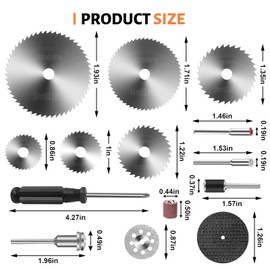 55pcs Cutting Wheels Set for Dremel Rotary Tool,10pcs Resin Cutting Discs,10pcs Diamond Cutting Wheels,6pcs HSS Circular Saw Blades,20pcs Sanding Drum for Cutting Metal,Wood