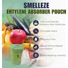 SMELLEZE Reusable Ethylene Gas Absorber Pouch: Treats Over 300 Sq.