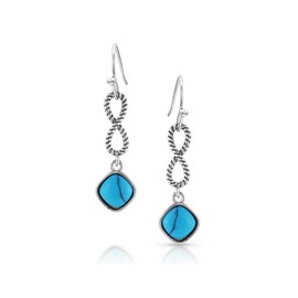 Montana Silversmiths Western Lifestyle Turquoise Dangle Earrings (Infinite Sky)