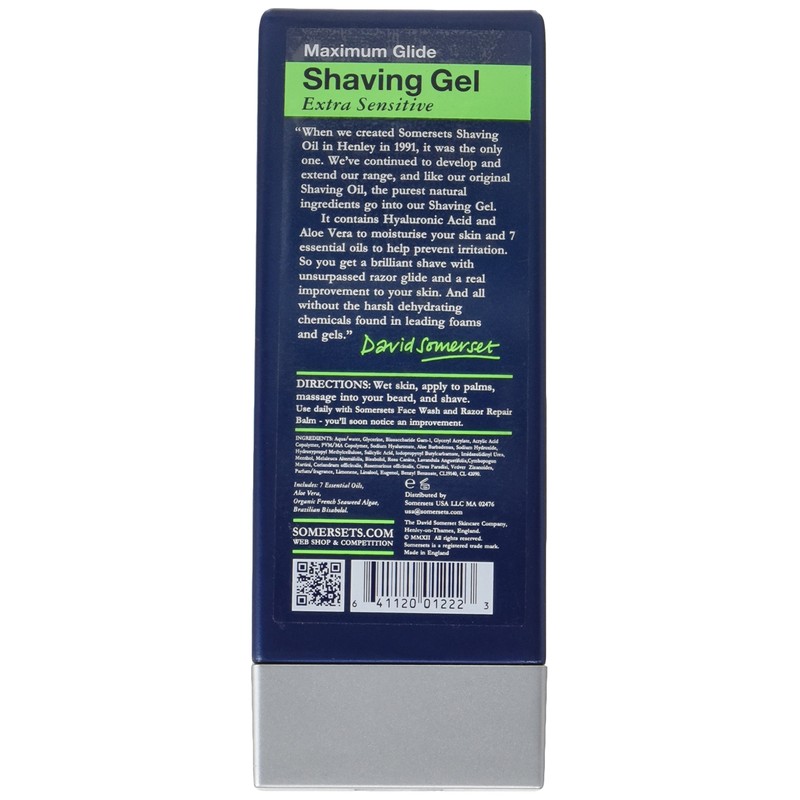 Somersets Men's Sensitive Shave Gel