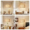 Beser·Win Plug in Pendant Light Rattan Hanging Lights with Plug