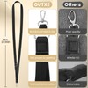 OUTXE 2-Pack Adjustable Neck Strap, 2 Adhesive Patches & 2
