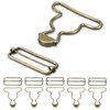 CooBigo 6 Sets 1-1/2" Overall Buckles Replacement, Suspender Buckle Metal