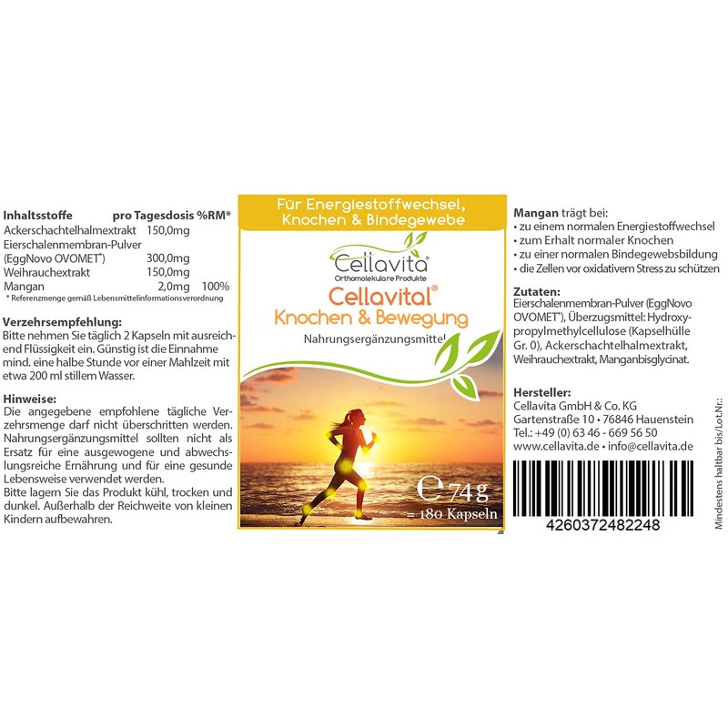 Cellavita l Bone & Movement (EAW) Eggshell Membrane | Field