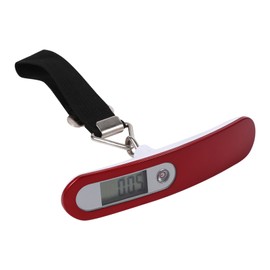 1Pc Travel Hanging Weight High Precision Digital Luggage Scale LCD Display # Red Color  Strip