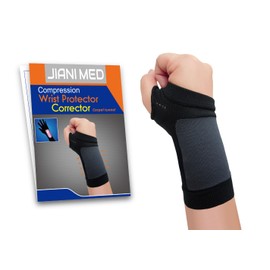JianiMed Wrist Protector –Wrist Joint Support, Carpal Tunnels, Palm, Compression Support, Strains, Sprains, Protection, Daily Use, Taiwan Excellence S/M