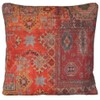 Arcobaleno London Rug Oriental Design Cushion Cover Red Printed Kilim