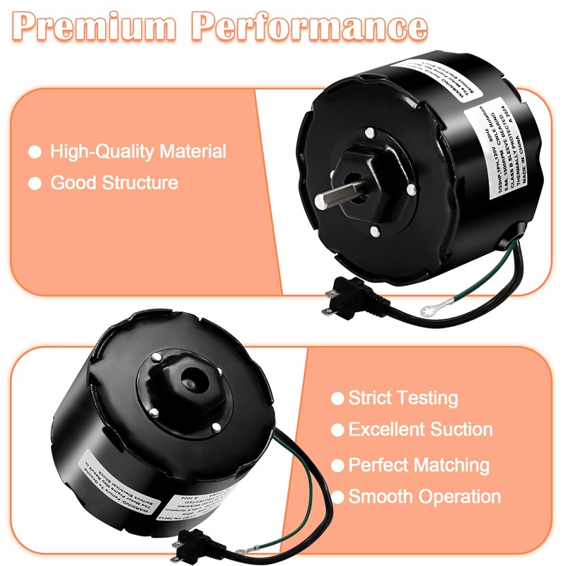 Hiorucet JA2C028G Bathroom Exhaust Fan Motor Replacement for Broan Nutone