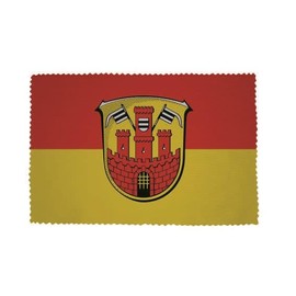 U24 Brillenputztuch Büdingen Fahne Flagge Glasreinigungstuch Microfasertuch