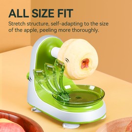 KEOUKE Manual Apple Peeler with Suction Base - Quick, Safe Desktop Apple Skin Peeler, Replaceable Blade, Easy to Clean for Home Kitchen Quick Applesauce Pie Making