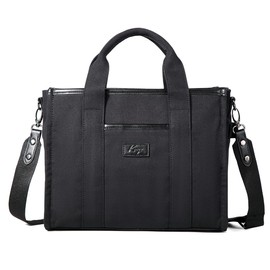 Kasgo The Tote Bag for Women, Canvas Crossbody Bag Ladies Shoulder Work Bag Casual Handbag Purse for Travel School Shopping, Black