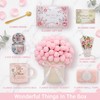 Flower Blanket Gift Basket for Women, Get Well Self Care