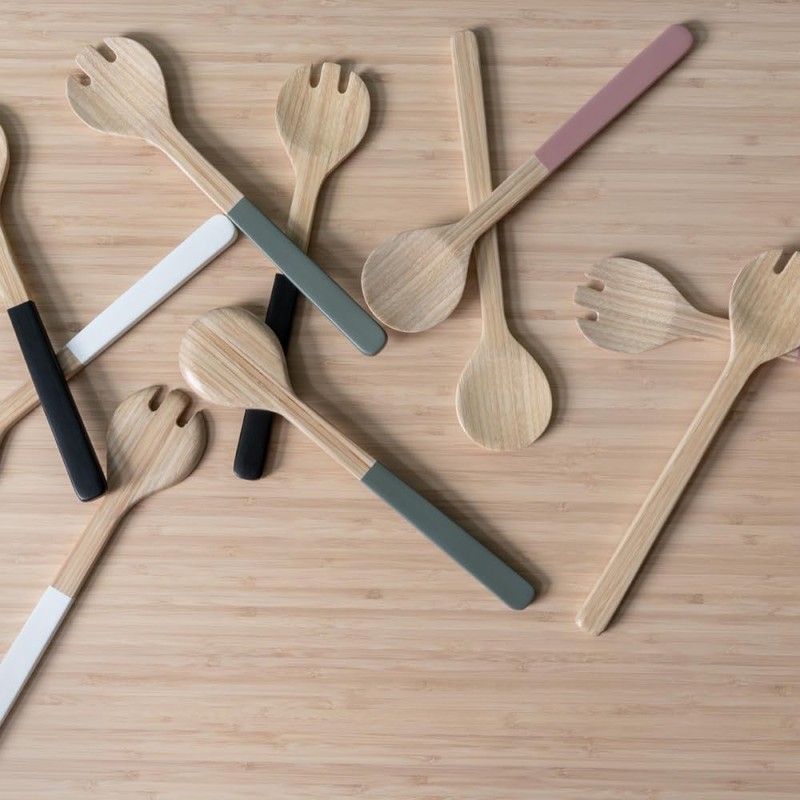 Present Time Bamboo Salad Servers S