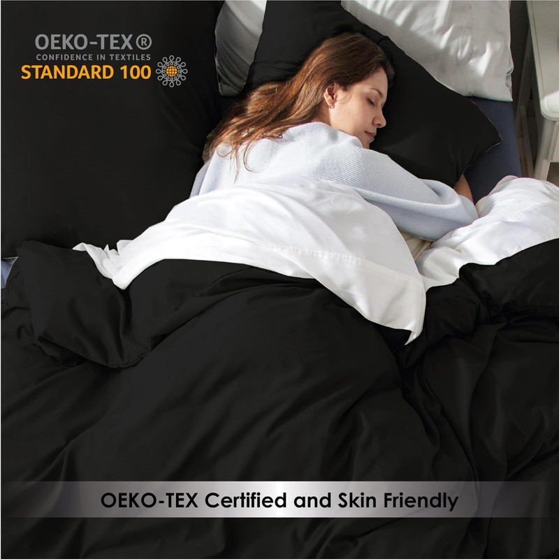 REHAN & CO Double Duvet Cover Sets – 3Pcs Bedding