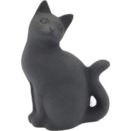 Iwachu Onaga Cat Paperweight Black Product Size (cm): 2.0 x 1.4 x 3.5 x 7.5 inches (5 x 3.5 x 7.5 mm) 30501 Nambu Ironware