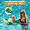 Sloosh Baby Swimming Floats with Removable Sun Canopy, Inflatable Baby