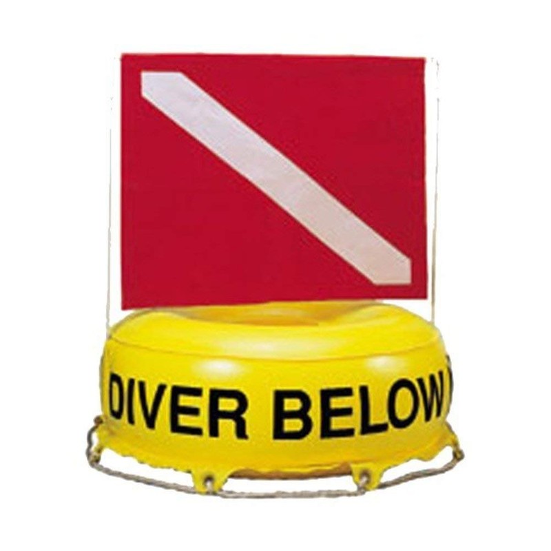 Trident Buoy Inflatable Flag-N-Float Diver Down Flag Float Marker