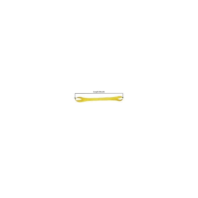4" x 12' Polyester Lifting Sling Tow Strap Flat Eye