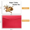 Funny Thanksgiving Cards with Envelope, Happy Thanksgiving Gift for Family