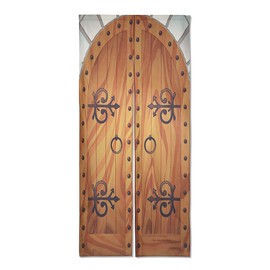 Noren Door, Door, Castle Gate, Entrance, Joke, Deceive Picture, Prop, Long Length, 70.9 inches (180 cm), Interior Decoration, Long Tension Rod, Noren, Room Divider, Closet, Dressing Room, Shelf,
