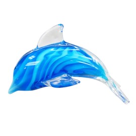 The Bridge Collection Glass Marine Mammal Figurine (Dolphin)