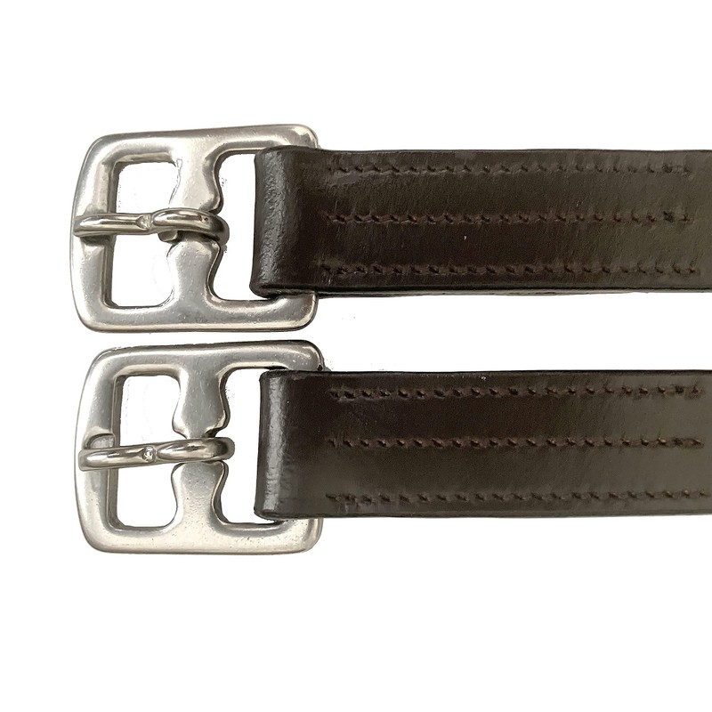 Majestic Ally Genuine Leather English Stirrup Leathers (Pack of 2)