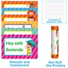 OBUSATT 15Pcs Spanish Poster Set Spanish Theme Learning Poster Study