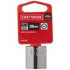 CRAFTSMAN Shallow Socket, Metric, 3/8-Inch Drive, 20mm, 6-Point (CMMT43580)