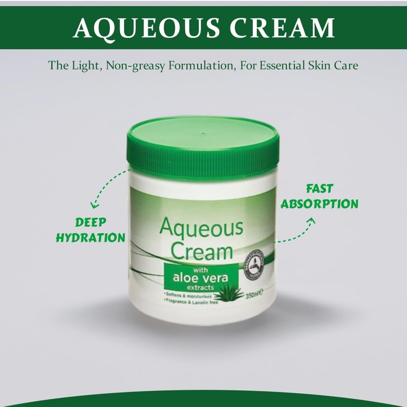 ZOPPER | 2 x Aqueous Cream 350ml with Aloe Vera