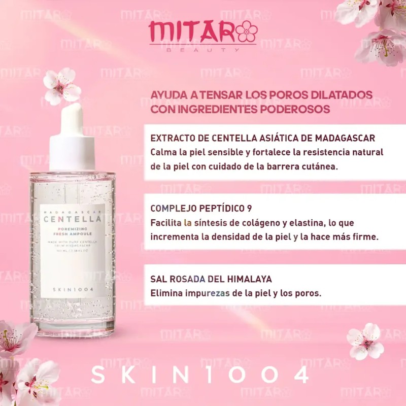 Skin1004 Madagascar Poremizing Foam Toner Serum Crema Poros