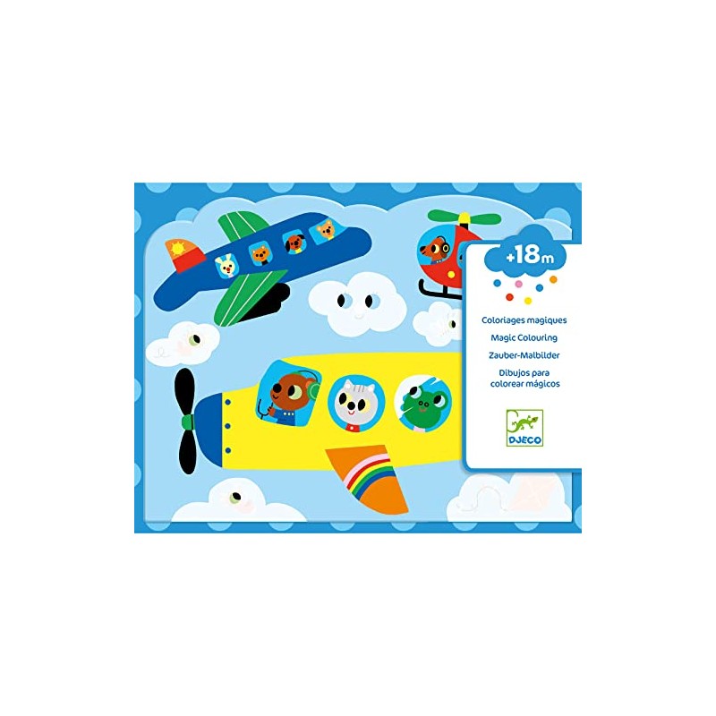 Djeco Magical Colour Hidden in the Sky (39061), Multi-Colour, M