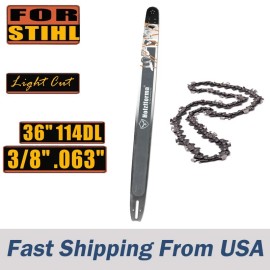 Holzfforma USA-36inch 3/8 .063 114DL Holzfforma LightCut™ Bar&Chain For Stihl MS661 MS650