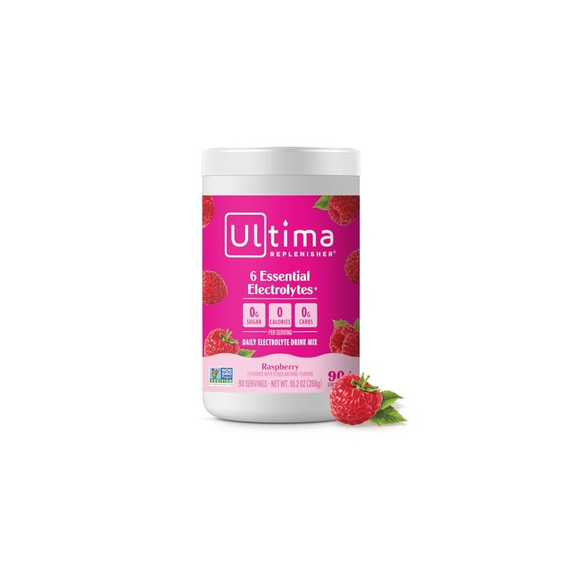 Ultima Replenisher, Raspberry, 90-Serving, 10.2 Ounce