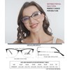 3 Pack Reading Glasses for Women Blue Light Blocking, Metal