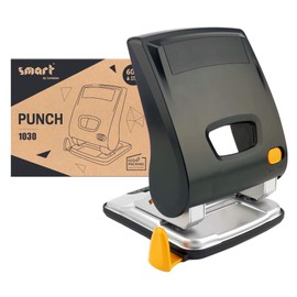 smart by Leviatan Hole Punch 30 Sheets - Hole Punch 1030 Ideal for Paper Sizes A4, A5, A6, Folio - 60 Percent Reduced Force - Hole Punch for School, Office Punch, Modern Look