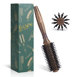 LORSEX Round Brush for Detangling, Straightening and Blow-Drying, Boar Bristles Round Hair Brush with Nylon Bristles for Styling Curls, Professional Styling Brush (Inside 20 mm/Outer 50 mm)