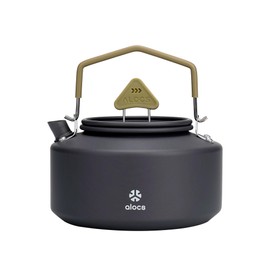 Alocs 1L Camping Kettle Teapot, Portable Camping Coffee Pot Tea Pot for Stove, Kettle Teapot for Outdoor, Hiking, Camping, Picnic and Traveling