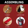 BOSHENG Mop and Bucket with Wringer Set, Flat Mop and