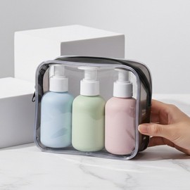 Moongom Moongom Travel Dispensing Container Shampoo Bottle Empty Bottle Travel Empty Bottle Pump Set, 1 Piece / 문곰문곰 여행용 소분용기 샴푸통 공병 여행용 공병 펌프 세트, 1개