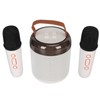 Wireless Karaoke Speakers RGB Light Bluetooth5.3 Speaker with 2 Wireless