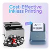 Print Peak Mini Thermal Label Printer, 2 Inch Inkless Bluetooth