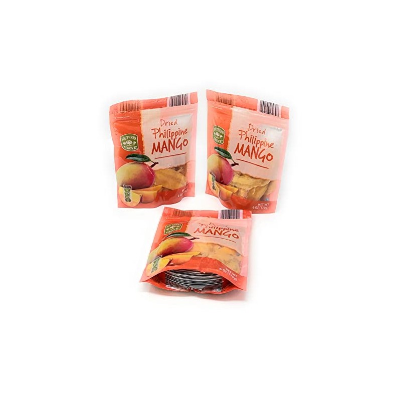 Southern Grove Mango Dried Philippine 3 Packs Each 6 OZ
