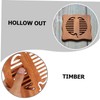Mobestech 1Pc Nonslip Wooden Coaster Heat Insulation Cup Mat for