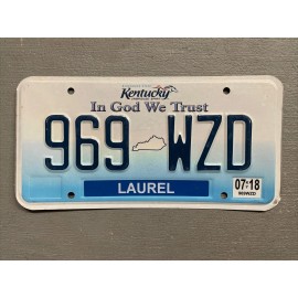 KENTUCKY LICENSE PLATE UNBRIDLED SPIRIT/BLUEGRA