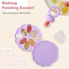 Silikon-Futterspender für Obst und Muttermilch am Stiel, Gefrierbehälter für Babynahrung