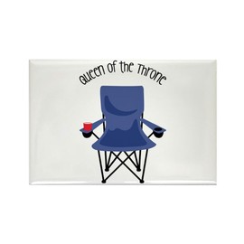 CafePress Queen Of The Throne Magnets Rectangle Magnet, 3"x2" Refrigerator Magnet