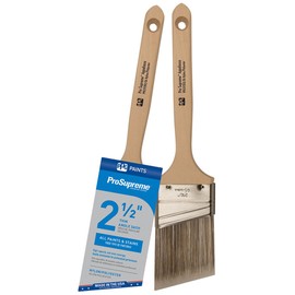 PPG Architectural Finishes ProSupreme Thin Angle Sash Paint Brush, 2 1/2", Nylon Polyester for Sharp Cut-in Ability and Long-Lasting Use