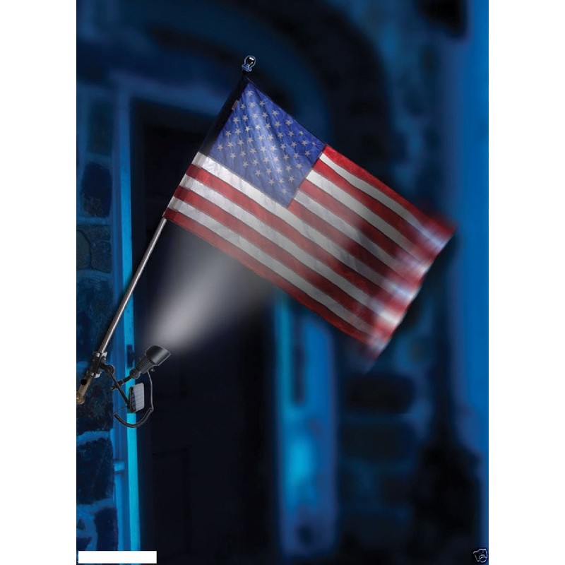 Outdoor Flag Pole spot light Solar