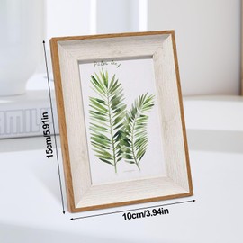 6x4 Photo Frames, Picture Frame with Glass Front, Table Top Wall Mount Multicolor Picture Frames, 6 x 4 picture frame for Birthday Wall Desk Display Decor Christmas Family Friends Gifts, 2 Pack