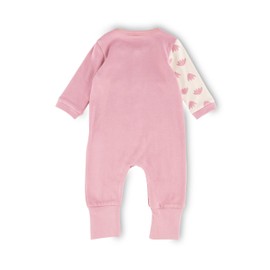 Sigikid Unisex Baby Jumpsuit Organic Cotton Toddler Pyjamas, pink, 86